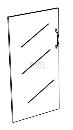 Мебель для персонала Дверь стеклянная низкая тонированная (1шт.) К 631