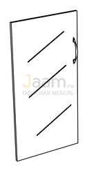 Мебель для персонала Дверь стеклянная низкая тонированная (1шт.) К 631