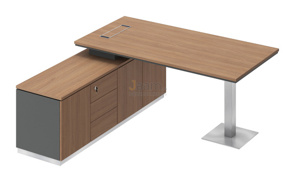 Кабинет руководителя Стол на опорной тумбе левый СИ 101л