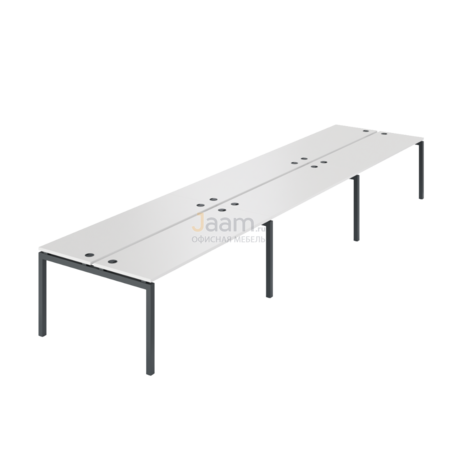 Мебель для персонала Бенч двойной на 6 рабочих мест АМБ-005.60-6