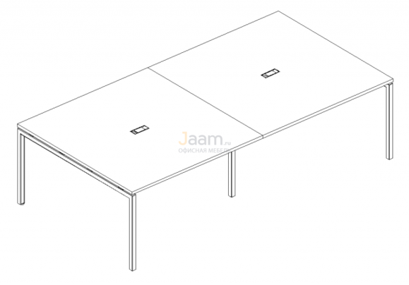 Стол Стол для переговоров на металлокаркасе DUE Б2 135-2 БП