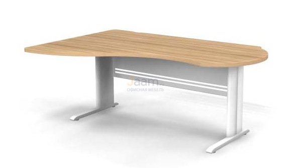 Мебель для персонала Стол асимметричный левый на L-образном каркасе B111/1