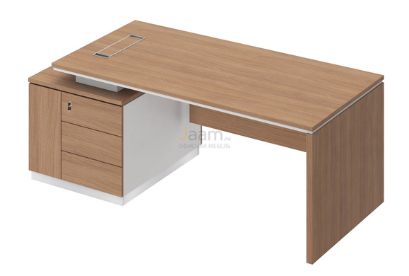 Кабинет руководителя Стол на опорной тумбе левый СИ 111л
