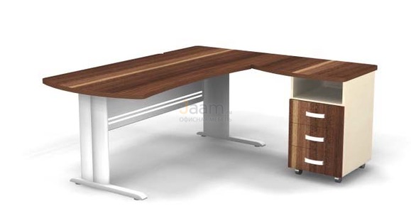 Мебель для персонала Угловое рабочее место на L-обр. каркасе правое B178/1