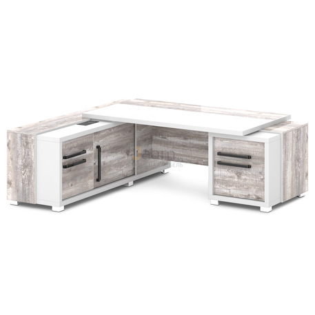 Кабинет руководителя Стол с тумбой и греденцией L-18пр/л