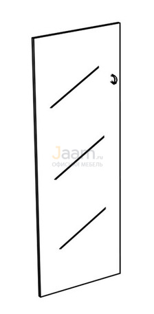 Мебель для персонала Дверь стеклянная средняя прозрачная (1шт) К 623