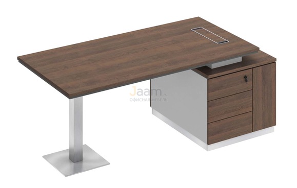 Кабинет руководителя Стол на опорной тумбе правый СИ 105пр