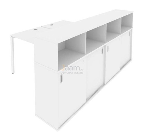 Мебель для персонала Рабочая станция с опорным шкафом-купе Б.РС-СШК-4.2