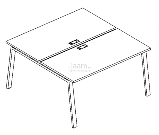 Мебель для персонала Рабочая станция на металлокаркасе TRE Б3 177 БП