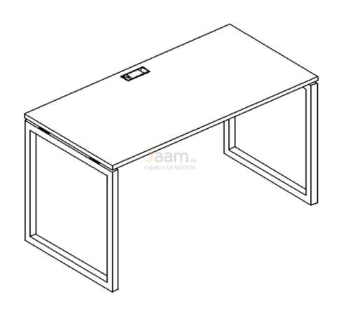 Мебель для персонала Стол письменный на металлокаркасе QUATTRO Б4 013 БП