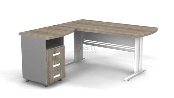 Мебель для персонала Угловое рабочее место на L-обр. каркасе левое B199/1