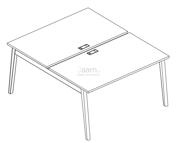 Мебель для персонала Рабочая станция (2х140) АЛ 9177