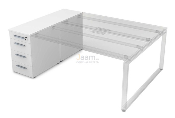 Мебель для персонала Офисная тумба приставная с ящиками 9ТП.012.1