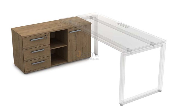 Мебель для персонала Офисная тумба с 3-мя ящиками и дверкой 9Т.006