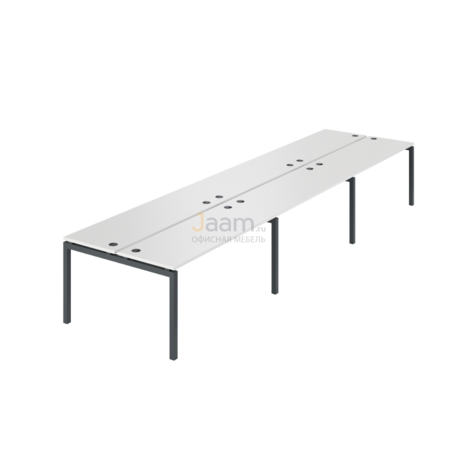 Мебель для персонала Бенч двойной на 6 рабочих мест АМБ-004.60-6