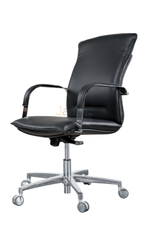 Кресло Берлин/Д комб. Кожа нестандартная/база хром