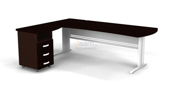 Мебель для персонала Угловое рабочее место на L-обр. каркасе левое B193/1