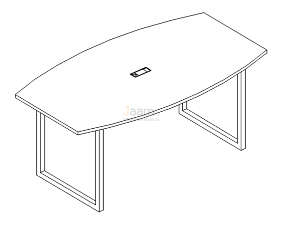 Стол Стол для переговоров на металлокаркасе QUATTRO Б4 111 БП