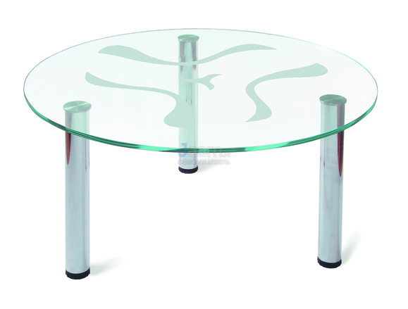 Журнальный столик из стекла Робер-6М