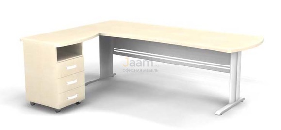 Мебель для персонала Угловое рабочее место на L-обр. каркасе левое B193/1