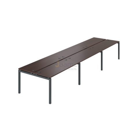 Мебель для персонала Бенч двойной на 6 рабочих мест АМБ-004.60-6