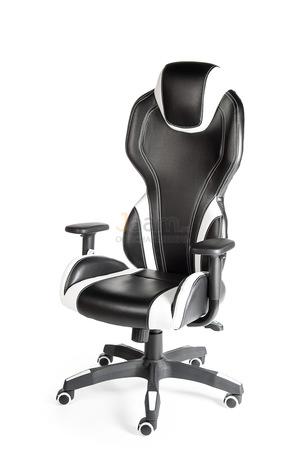 Кресло F1 CX0912H01 чёрно-белое