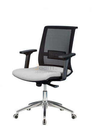 Кресло Рондо/П Ткань кат. 1 пластик черный/база алюминий