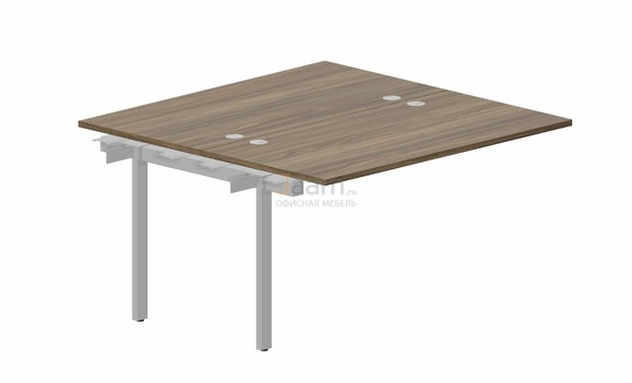 Мебель для персонала Составной стол на 2 рабочих места PEN2TPG147 - (4 громмета) приставной элемент