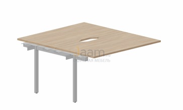 Мебель для персонала Составной стол на 2 рабочих места PEN2TPV148 - (2 эргономичных выреза) приставной элемент
