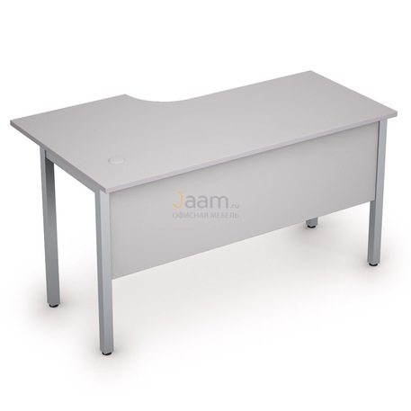 Мебель для персонала Стол криволинейный на металлических опорах правый 2МД.145