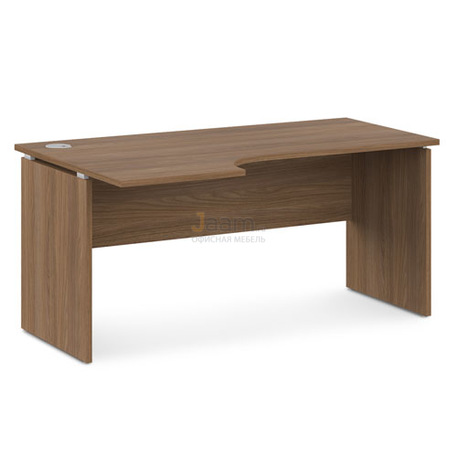 Мебель для персонала Стол письменный с заглушкой кабель-канала V-46л