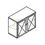 Мебель для гостиниц Офисная тумба 2-х дверная под ТВ ГР 580 ББ