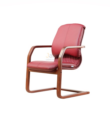 Кресло Мара/В Кожа нестандартная/база дерево