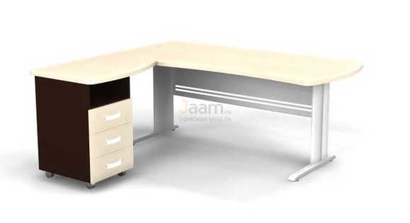 Мебель для персонала Угловое рабочее место на L-обр. каркасе левое B181/1