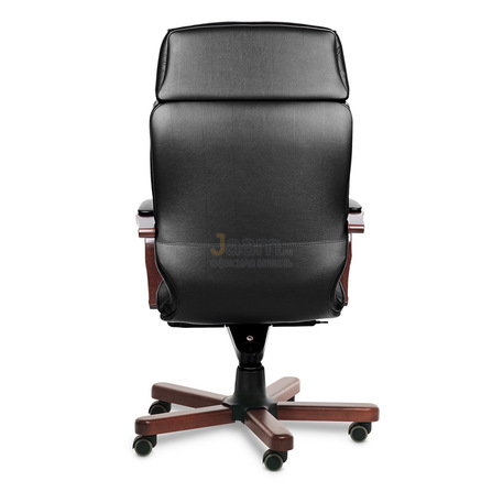 Кресло LEEDS WOOD A кожа+кож.зам.