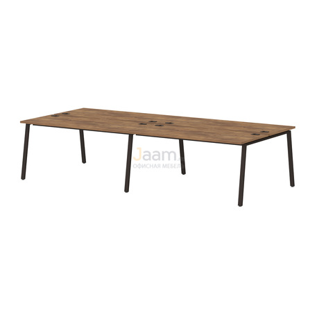 Мебель для персонала Бенч-система на 4 рабочих места на металлокаркасе Т-156